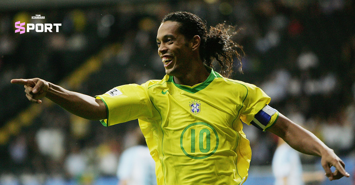 เสื้อโรนัลดินโญ่ ทีมชาติบราซิล ปี 2004 จาก Nike ซีรียส์ Total 90