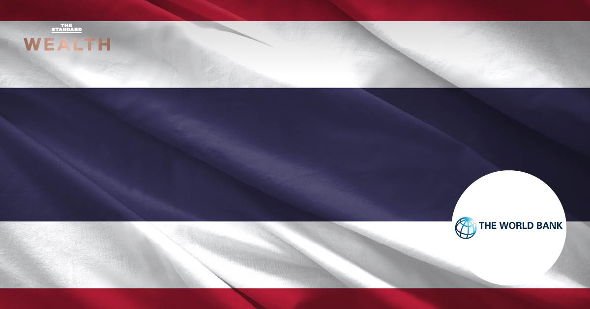 กราฟแสดงแนวโน้ม GDP ไทยปี 2568 ที่จัดทำโดยธนาคารโลก (World Bank)