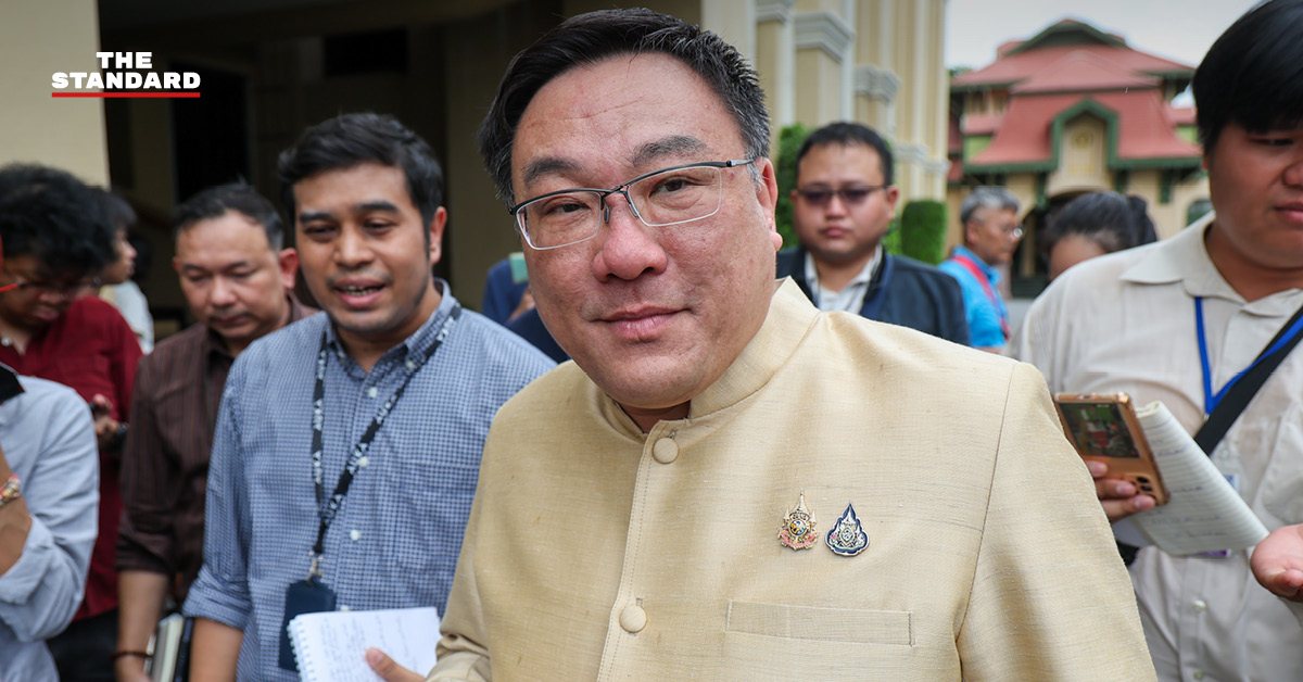 จุลพันธ์ อมรวิวัฒน์ รัฐมนตรีช่วยคลัง แถลงผลการประชุม ครม. ว่าด้วยภาษีสหรัฐฯ