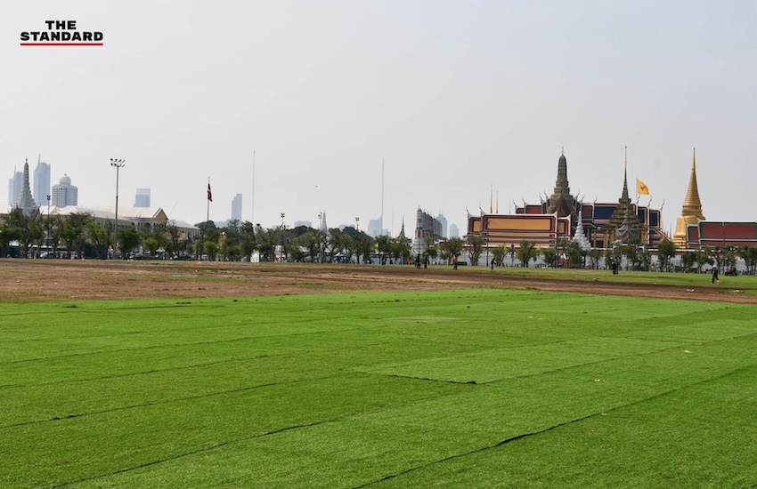 กทม. เดินหน้าปรับปรุงท้องสนามหลวง ตามแผนบำรุงรักษาพื้นที่ 
