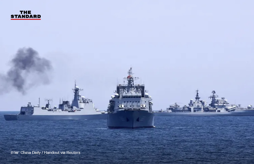 จีน-รัสเซีย ซ้อมรบร่วม Joint Sea