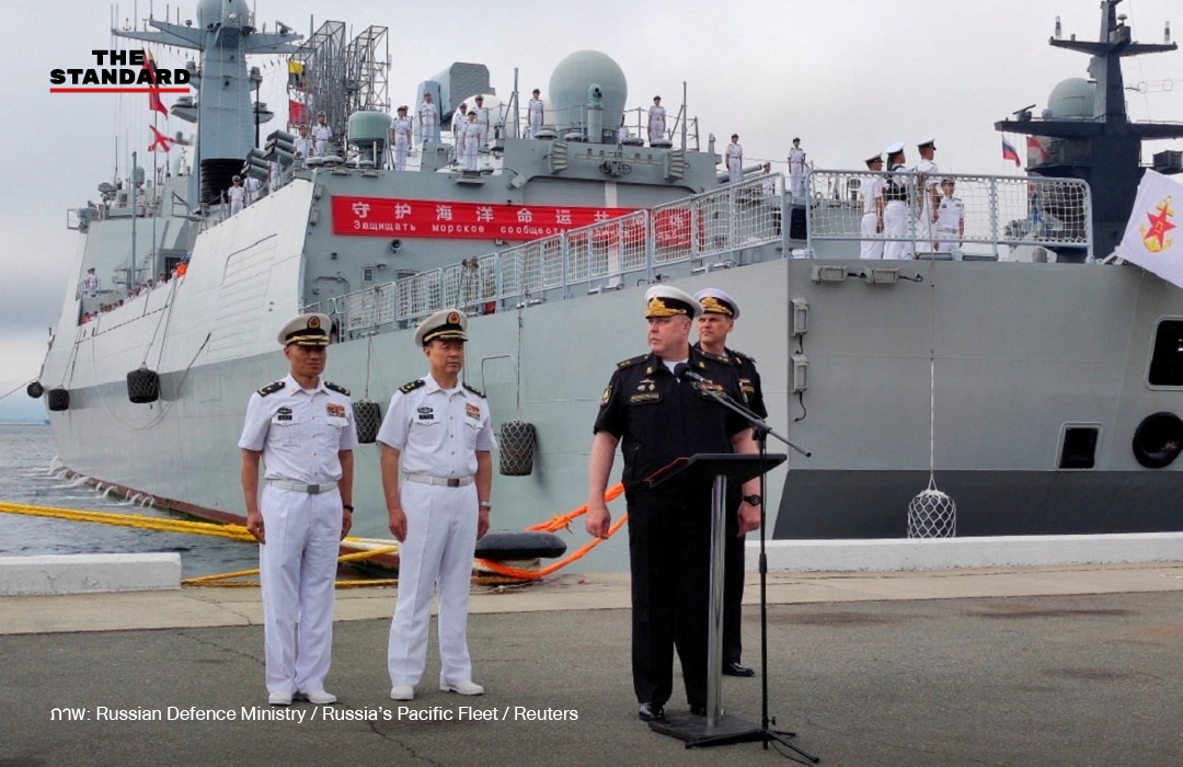 จีน-รัสเซีย ซ้อมรบร่วม Joint Sea