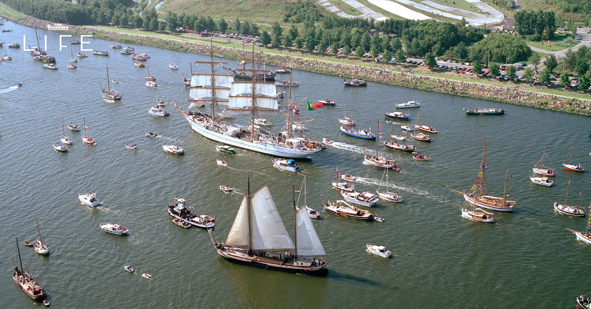 ขบวนเรือใบและเรือโบราณในเทศกาล SAIL Amsterdam 2025