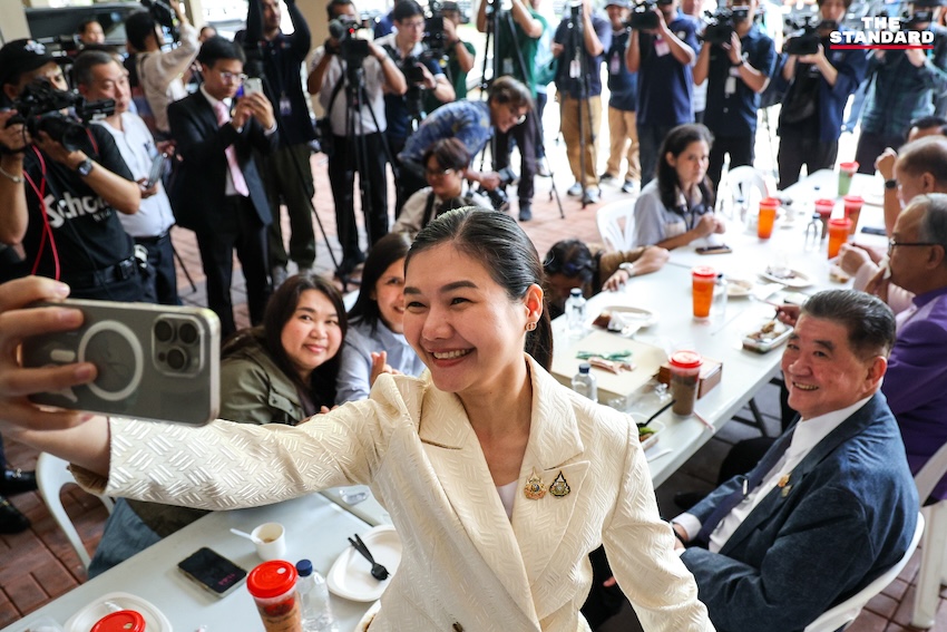 'ภูมิธรรม​-ชูศักดิ์​-จิราพร​' ร่วมรับประทาน​อาหารสื่อทำเนียบ