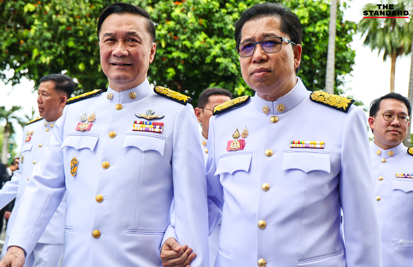 เปิดภาพ ‘ครม.อนุทิน 1’ หน้าตึกไทยคู่ฟ้า 