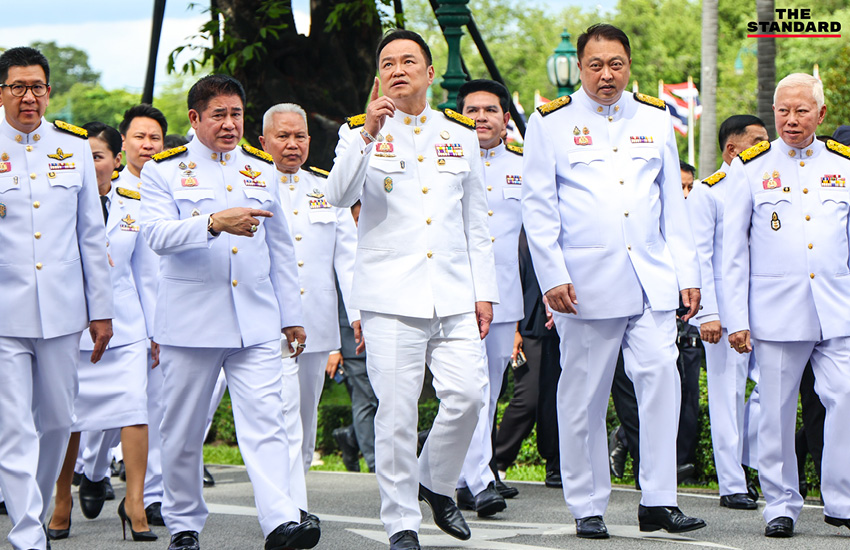 เปิดภาพ ‘ครม.อนุทิน 1’ หน้าตึกไทยคู่ฟ้า 