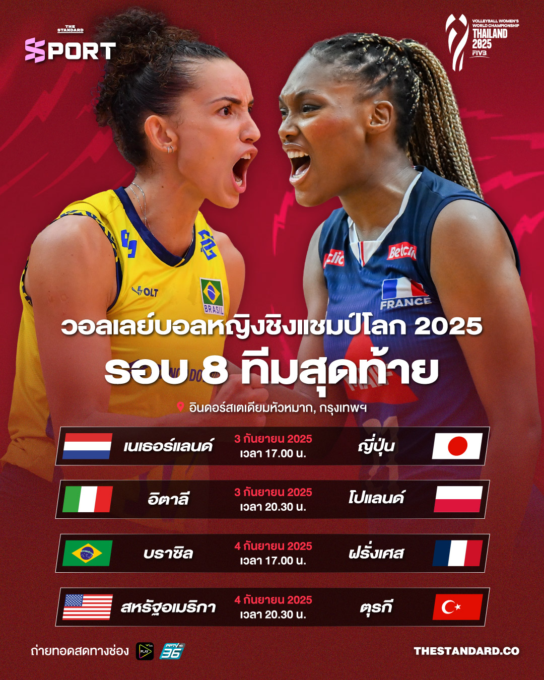 วอลเลย์บอลหญิงชิงแชมป์โลก 2025 รอบ 8 ทีมสุดท้าย