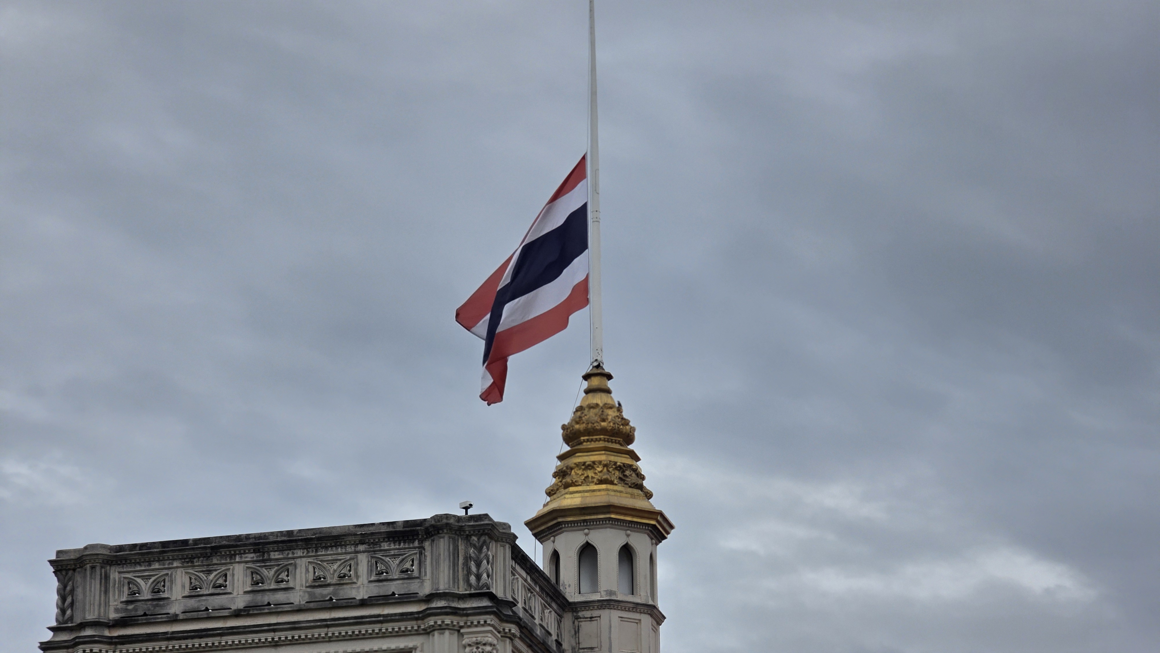 government-house-half-mast-mourning-queen-Sirikit