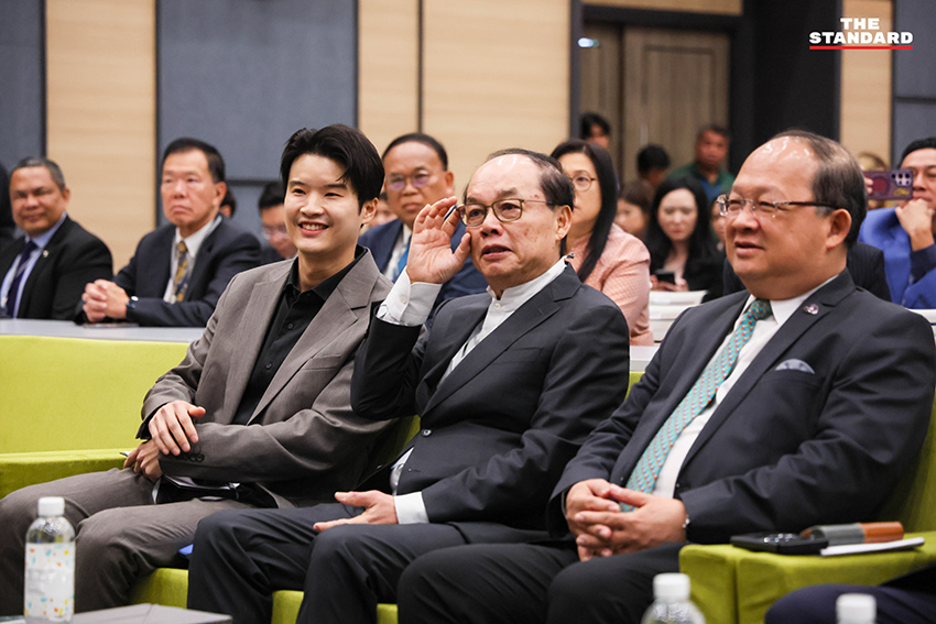 อนุทิน ชาญวีรกูล นายกรัฐมนตรีและรัฐมนตรีว่าการกระทรวงมหาดไทย ขณะกล่าวปาฐกถาที่ TIJ