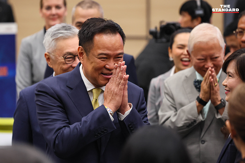 อนุทิน ชาญวีรกูล นายกรัฐมนตรีและรัฐมนตรีว่าการกระทรวงมหาดไทย ขณะกล่าวปาฐกถาที่ TIJ