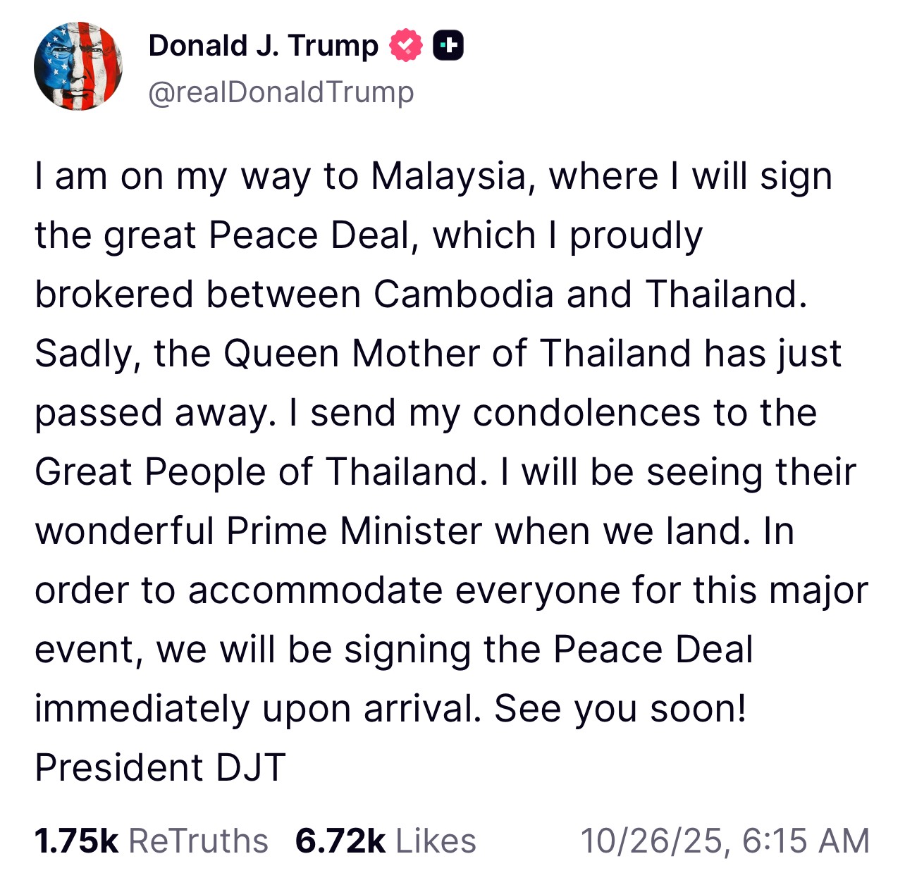 trump post
