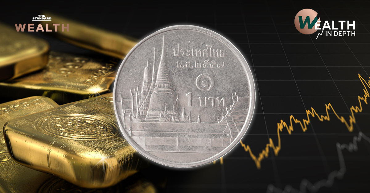 เงินบาทอ่อนค่าหนักสุดรอบ 2 เดือน ความสัมพันธ์ ‘บาทกับทองคำ’ หายไปไหน?