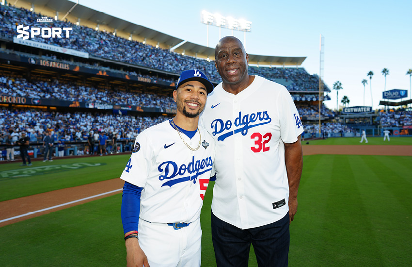 คนดังแห่ชมเวิลด์ซีรีส์ดอดเจอร์ส ปะทะ บลูเจย์ส ที่ แอลเอ 7