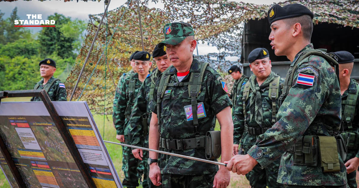 แม่ทัพภาคที่ 1 ลงพื้นที่ชายแดนไทย-กัมพูชา ติดตามภารกิจเก็บกู้ทุ่นระเบิด