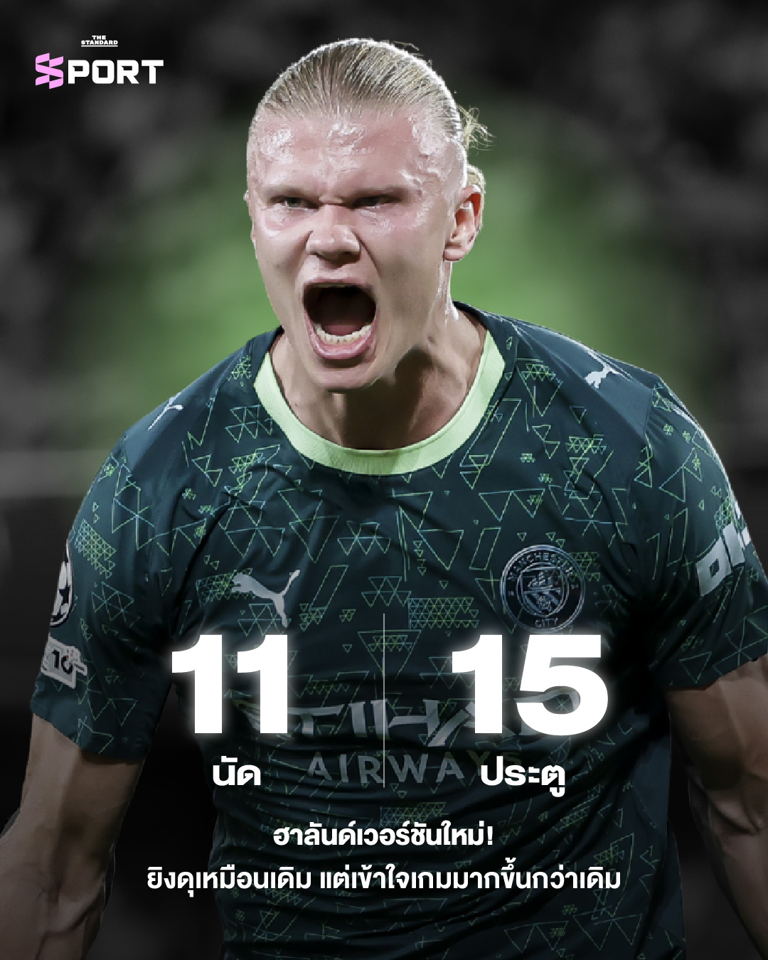 ฮาลันด์ เวอร์ชันใหม่ ยิงดุเหมือนเดิม แต่เข้าใจเกมมากขึ้นกว่าเดิม 2