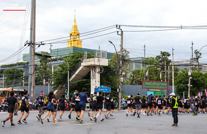 ‘Run2Free วิ่งเพื่อเสรีภาพ’ เส้นชัย รัฐสภา เรียกร้องคืนอิสรภาพผู้ต้องขังคดีการเมือง 9