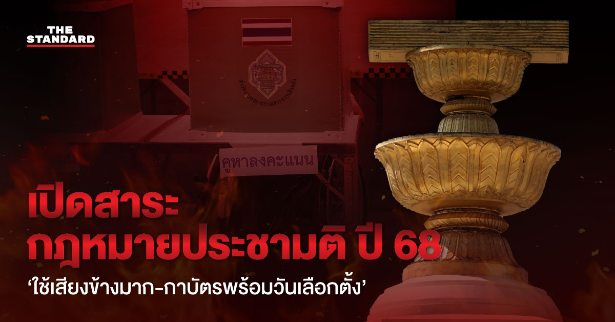 เปิดสาระ กฎหมายประชามติ ปี 68 ‘ใช้เสียงข้างมาก-กาบัตรพร้อมวันเลือกตั้ง’