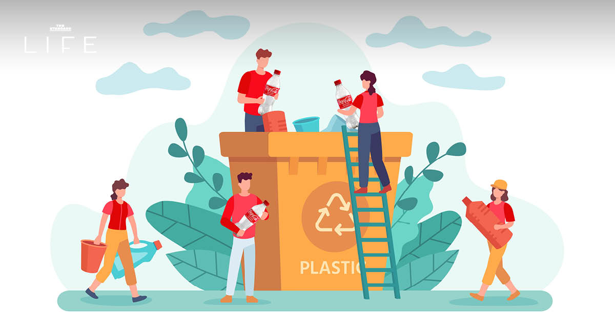 coke-trash-lucky-pet-recycle-1point9-million-bottles