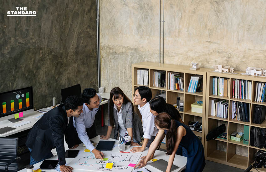 สื่อถึงการออกแบบ (Design) หรือการบริหารทรัพยากรบุคคล (HR)