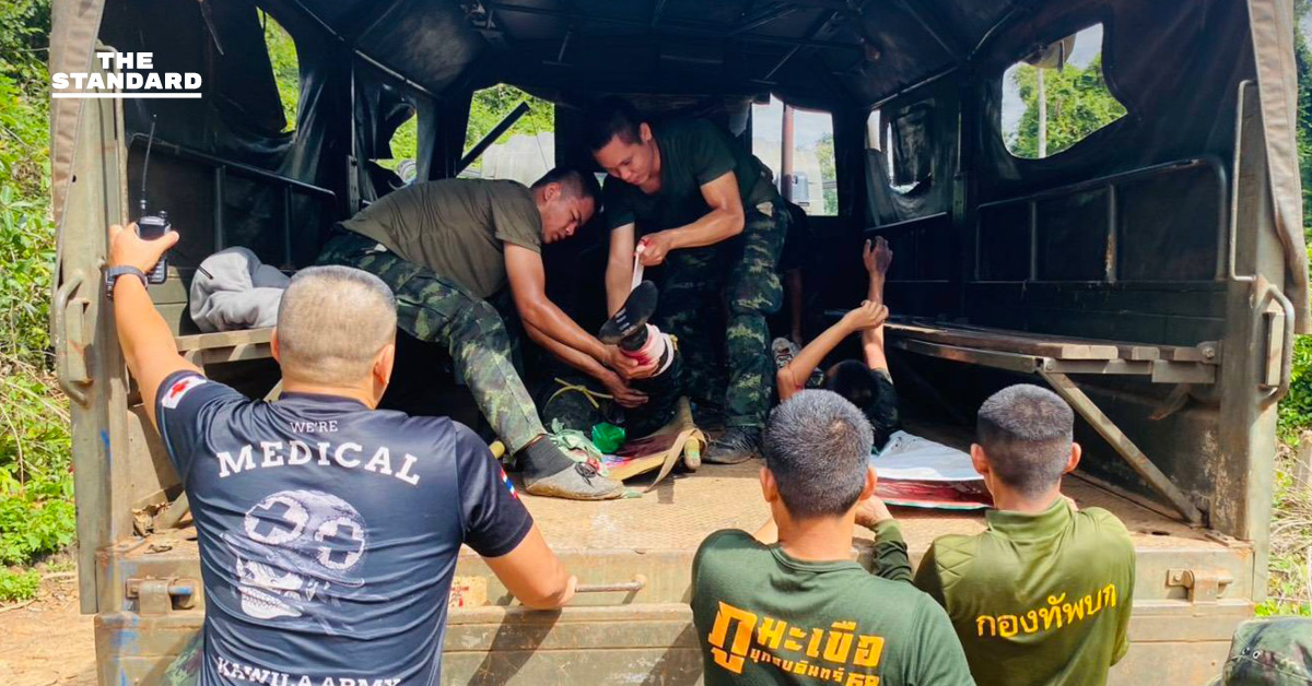 กองทัพบกเผยกำลังพลเหยียบกับระเบิด ห้วยตามาเรีย จ.ศรีสะเกษ พบข้อเท้าขวาขาด 1 ราย อีกรายบาดเจ็บ