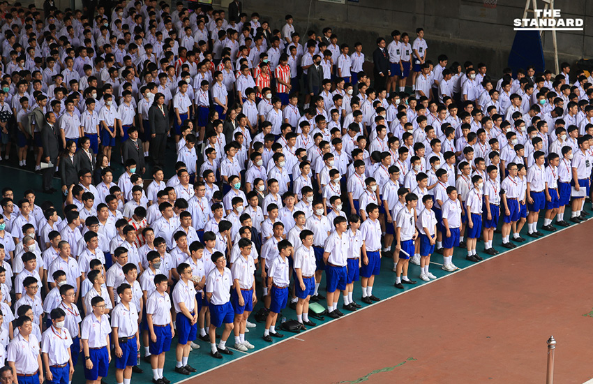 นักเรียนอัสสัมชัญ 1,250 คน ร่วมใจแปรอักษร พระสาทิสลักษณ์สมเด็จพระพันปีหลวง 6