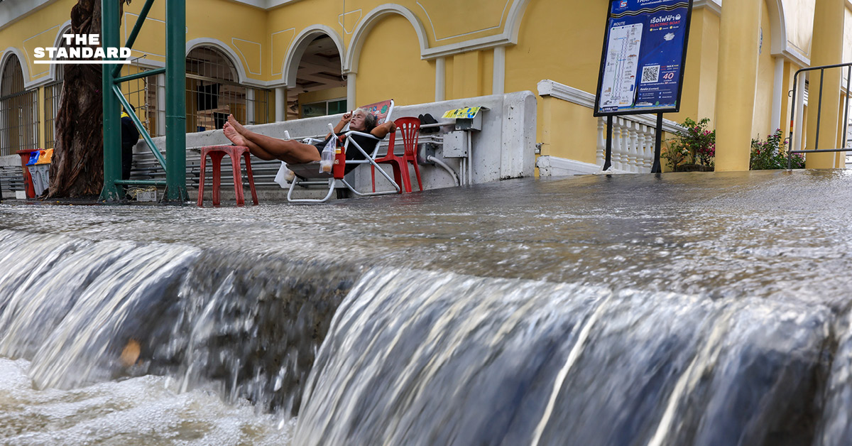 น้ำเอ่อล้นท่าเรือสะพานพุทธฯ หลังเขื่อนเจ้าพระยาเพิ่มการระบายน้ำ ชัชชาติรุดลงพื้นที่ตรวจสอบ