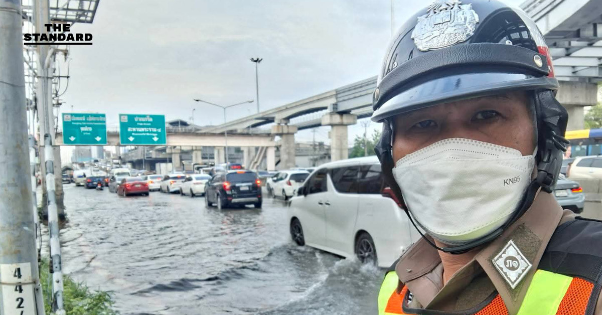 แจ้งวัฒนะน้ำท่วมสูง 15-20 ซม. หลายช่องทาง กระทบจราจรเช้า 4 พ.ย.