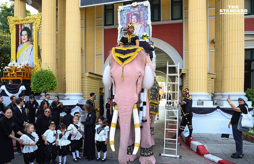 ริ้วขบวนคชสารคู่แผ่นดิน เข้าถวายสักการะพระบรมศพ สมเด็จพระพันปีหลวง 6
