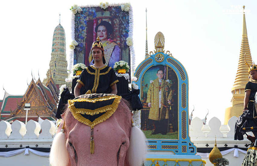 ริ้วขบวนคชสารคู่แผ่นดิน เข้าถวายสักการะพระบรมศพ สมเด็จพระพันปีหลวง 8