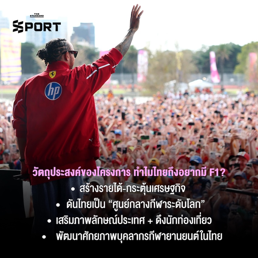เปิดแผนโครงการ F1 Thailand GP 2028 จากแบบสอบถามของ กองประชาสัมพันธ์ กกท. 3