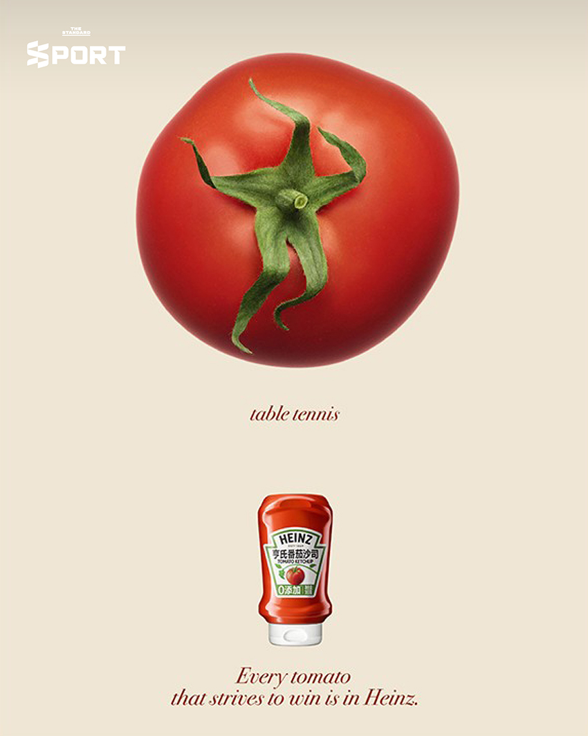 Heinz เปิดตัวแคมเปญ ‘Tomato Tribute’ เปลี่ยนมะเขือเทศ 34 ลูกให้กลายเป็นนักกีฬา ในกีฬาแห่งชาติ จีน 6