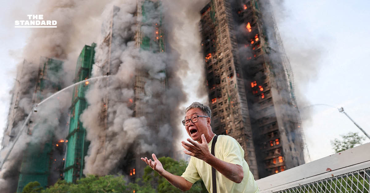 Applying the specified rule add a space before proper nouns that follow a verb: 1. Identify verbs in the headline: * `ไฟไหม้` (fai mai) - a fire broke out (verb phrase) * `เสียชีวิตแล้ว` (sia chiwit laeo) - has died already (verb phrase) 2. Identify proper nouns: * `ฮ่องกง` (Hong Kong) 3. Check if any proper noun follows a verb: * The proper noun `ฮ่องกง` follows the preposition `ใน` (in), not directly a verb. * There are no other proper nouns that directly follow `ไฟไหม้` or `เสียชีวิตแล้ว`. Therefore, based strictly on the rule provided, no changes are needed to the spacing of this headline. **Original Headline (no changes required by the specified rule):** ไฟไหม้กลุ่มอาคารพักอาศัยขนาดใหญ่ในฮ่องกง เสียชีวิตแล้ว 4 คน