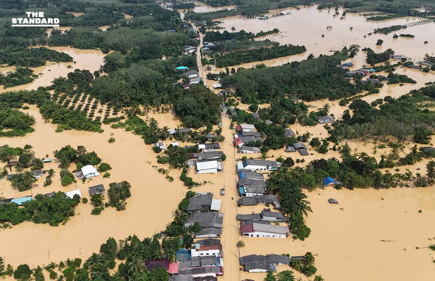 ภาพมุมสูงอำเภอละงูจังหวัดสตูลยังอ่วม กระทบร่วม 7 หมื่นคน 2