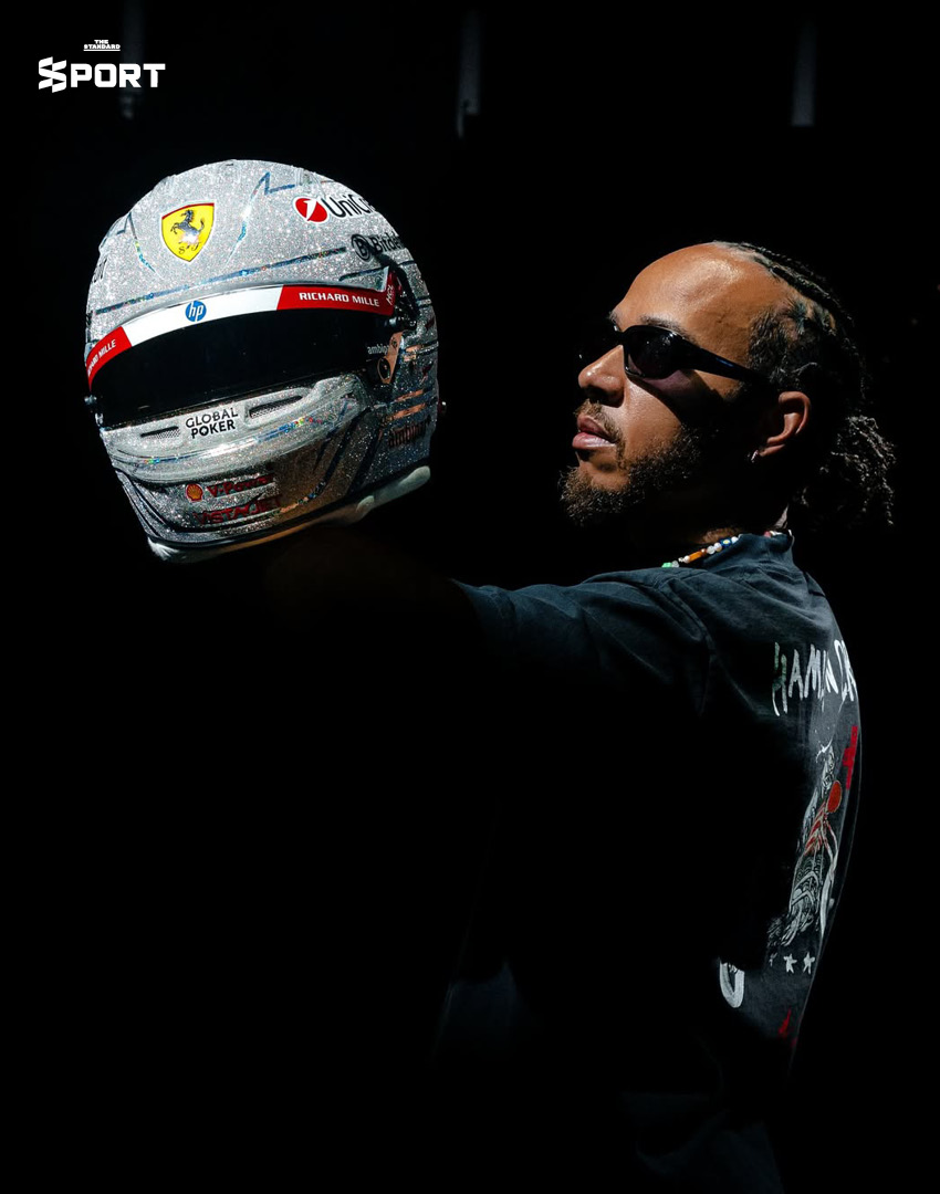 Lights Up Vegas หมวกลายพิเศษของ ลูอิส แฮมิลตัน พร้อมซิ่ง เมืองแสงไฟ 1