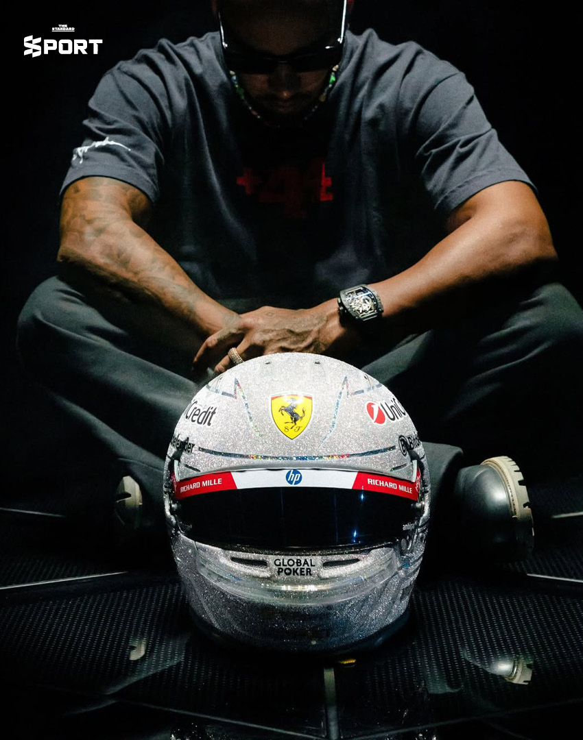 Lights Up Vegas หมวกลายพิเศษของ ลูอิส แฮมิลตัน พร้อมซิ่ง เมืองแสงไฟ 5