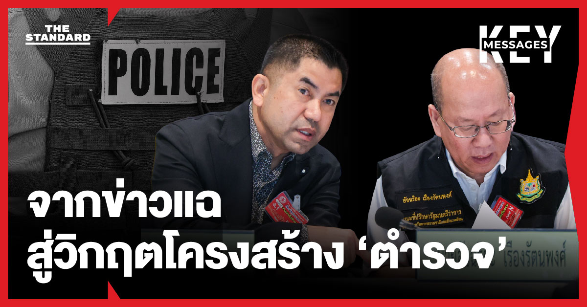 Applying the Khaosod/Thairath spacing rule (add a space before proper nouns that follow a verb), the headline remains unchanged because there are no instances of a proper noun immediately following a verb in this specific sentence. ตำรวจไทย is considered a descriptive noun phrase, not a proper noun in the context of this spacing rule, which typically applies to specific names of people, places, or organizations. Headline (unchanged): ‘เมื่อเงินใหญ่กว่างาน’ เจาะลึกวิกฤตตำรวจไทย ภายใต้เงาการซื้อขายตำแหน่งและสงครามขั้วอำนาจ