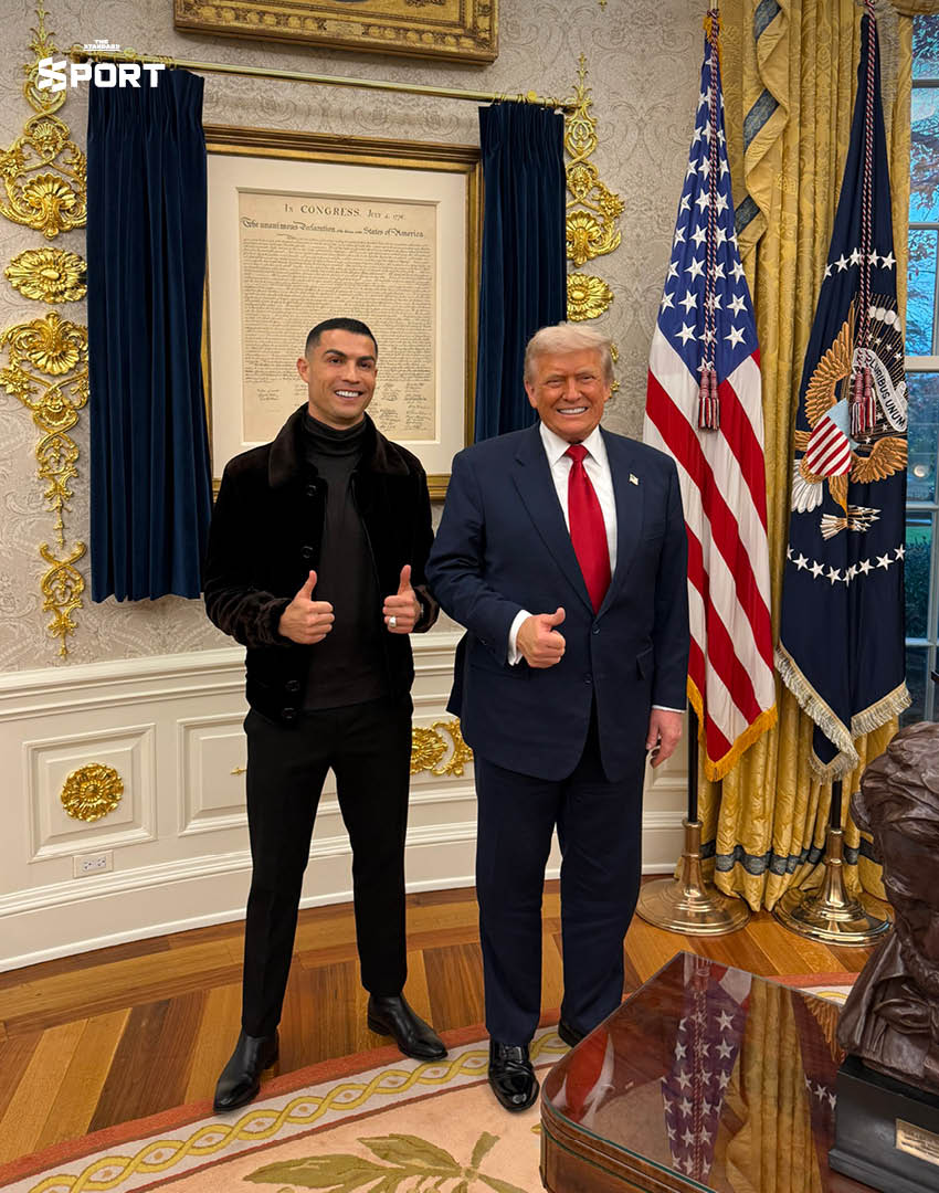 คริสเตียโน โรนัลโด เยือน ทำเนียบขาว พบ ประธานาธิบดีโดนัลด์ ทรัมป์ 3