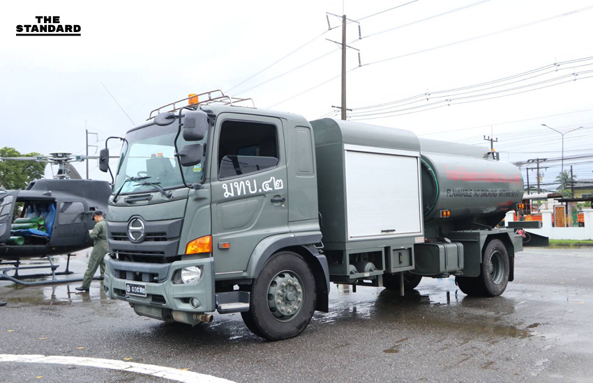 กองทัพภาคที่ 4 ส่งเฮลิคอปเตอร์ลำเลียงอาหาร-ออกซิเจน ช่วย รพ.หาดใหญ่-ประชาชนประสบภัยอุทกภัย สงขลา 7