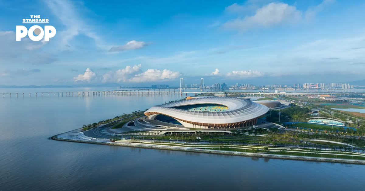 สปอร์ตเซ็นเตอร์ที่กวางโจว ออกแบบโดย Zaha Hadid Architects สร้างเสร็จแล้ว