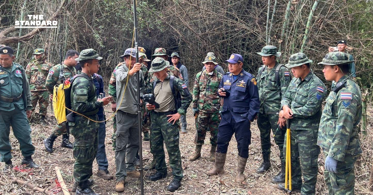**ชุดสำรวจและปักหมุดชั่วคราว ไทย-กัมพูชา คืบหน้า 81.93%**