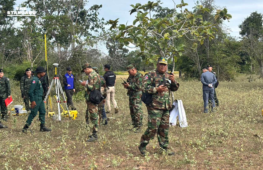 ไทย-กัมพูชา ลุยสำรวจปักหมุดเขตแดนชั่วคราว ประเดิมวันแรก หลักเขต 42 รังวัดได้ 8 จุด พบอุปสรรคลมแรง-ป่าทึบ 5