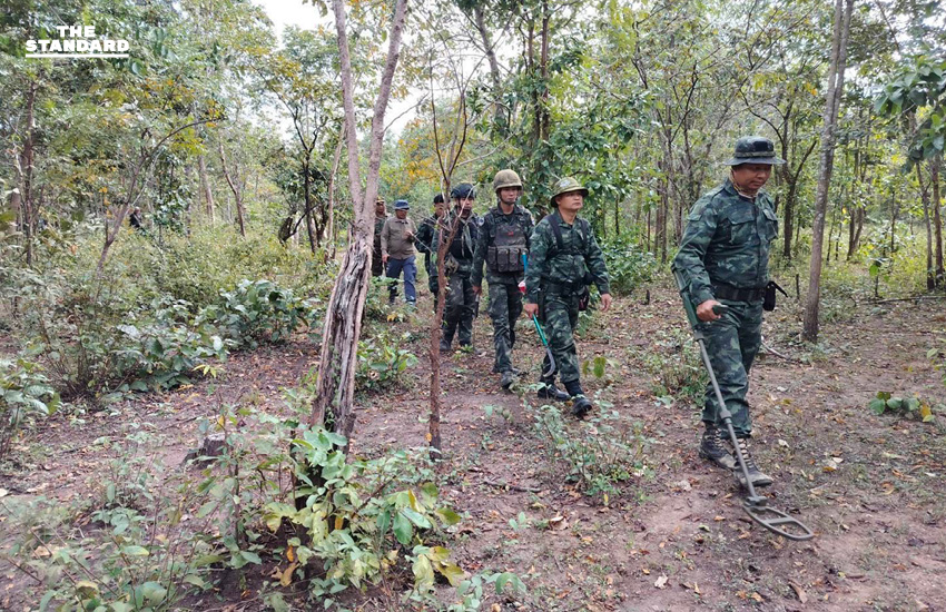 **ชุดสำรวจและปักหมุดชั่วคราว ไทย-กัมพูชา คืบหน้า 81.93%** 1