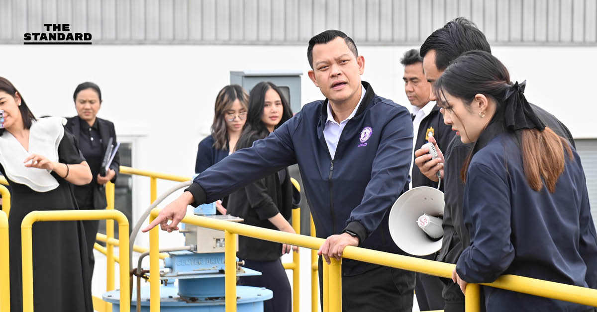 ธนกร เยี่ยม นิคมฯ สินสาคร ชื่นชมระบบจัดการน้ำเสีย Zero Discharge ต้นแบบอุตสาหกรรมรักษ์สิ่งแวดล้อม สั่ง กนอ. เฝ้าระวังน้ำท่วมทั่วประเทศ