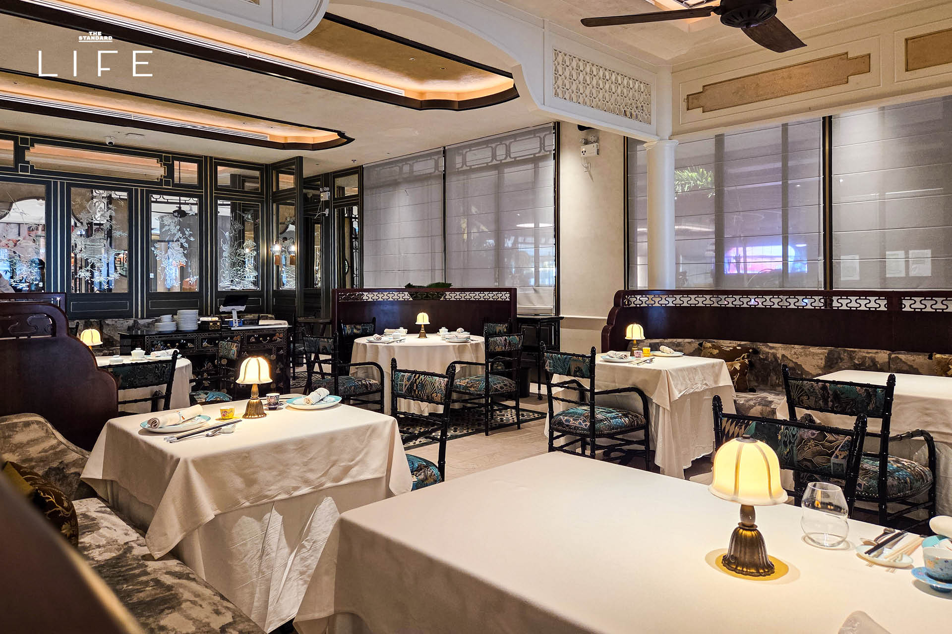 ร้านอาหารจีน Purple Laurel ที่ตกแต่งคล้ายเรือนโบราณ