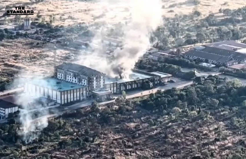 ทหารไทยยิงถล่มอาคารคาสิโนและโรงแรมฝั่งกัมพูชาที่ใช้เป็นฐานสแกมเมอร์