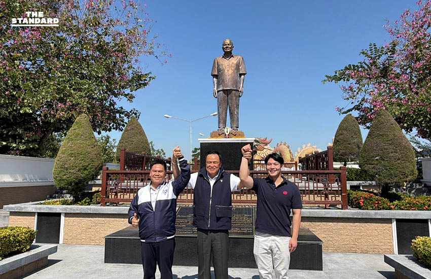 อนุทินไหว้ อนุสาวรีย์บรรหาร เปิด ที่ทำการภูมิใจไทย สาขาสุพรรณบุรี ขออย่ามองอื่นไกลสาแหรกเดียวกัน ยกปาร์ตี้ลิสต์เบอร์ 3 ให้ วราวุธ 1