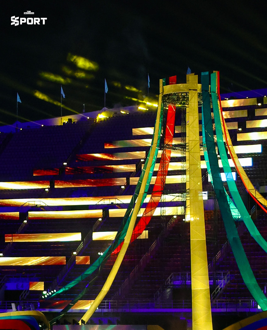 ประมวลภาพโชว์ในพีธีเปิดซีเกมส์ 2025 ที่รวมศิลปะ ดนตรี สายน้ำ และมวยไทยเป็นหนึ่งเดียว 16