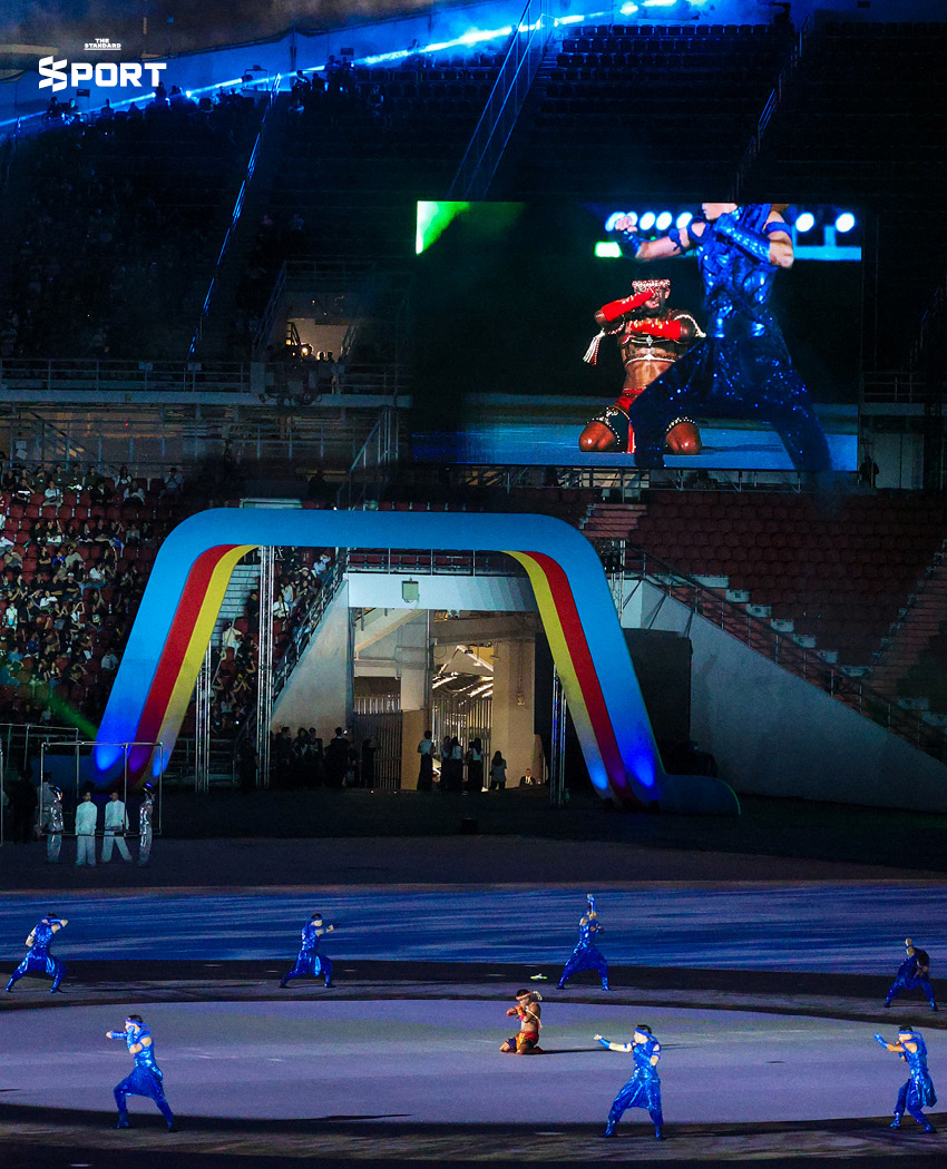 ประมวลภาพโชว์ในพีธีเปิดซีเกมส์ 2025 ที่รวมศิลปะ ดนตรี สายน้ำ และมวยไทยเป็นหนึ่งเดียว 27