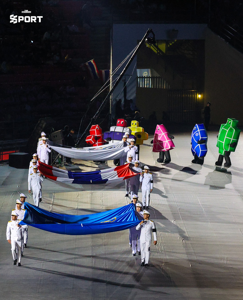 ประมวลภาพโชว์ในพีธีเปิดซีเกมส์ 2025 ที่รวมศิลปะ ดนตรี สายน้ำ และมวยไทยเป็นหนึ่งเดียว 46