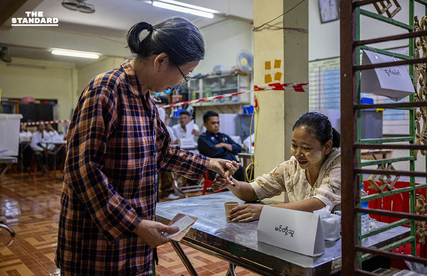 เลือกตั้งเมียนมาเฟสแรก เปิดคูหาแล้ว ท่ามกลางการจับตามองของประชาคมโลก 3